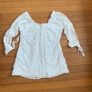 Crochet lace tunic